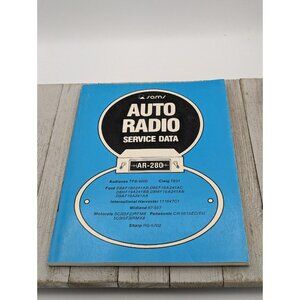 Original Sams Auto Radio Service Data Book AR-280